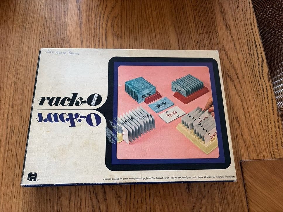 Racko van Jumbo - Klassiek kaartspel, Drie of vier spelers, Ophalen of Verzenden, Gebruikt