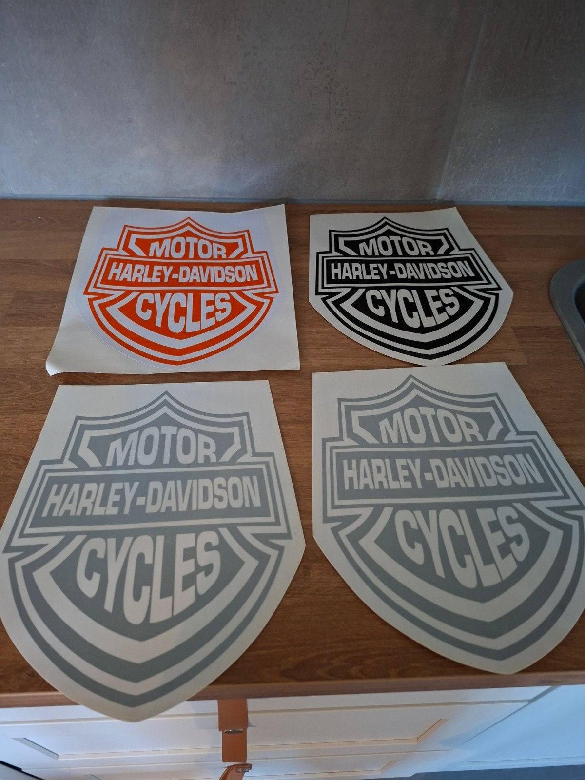 Harley Davidson stickers, Motoren, Accessoires | Stickers, Verzenden