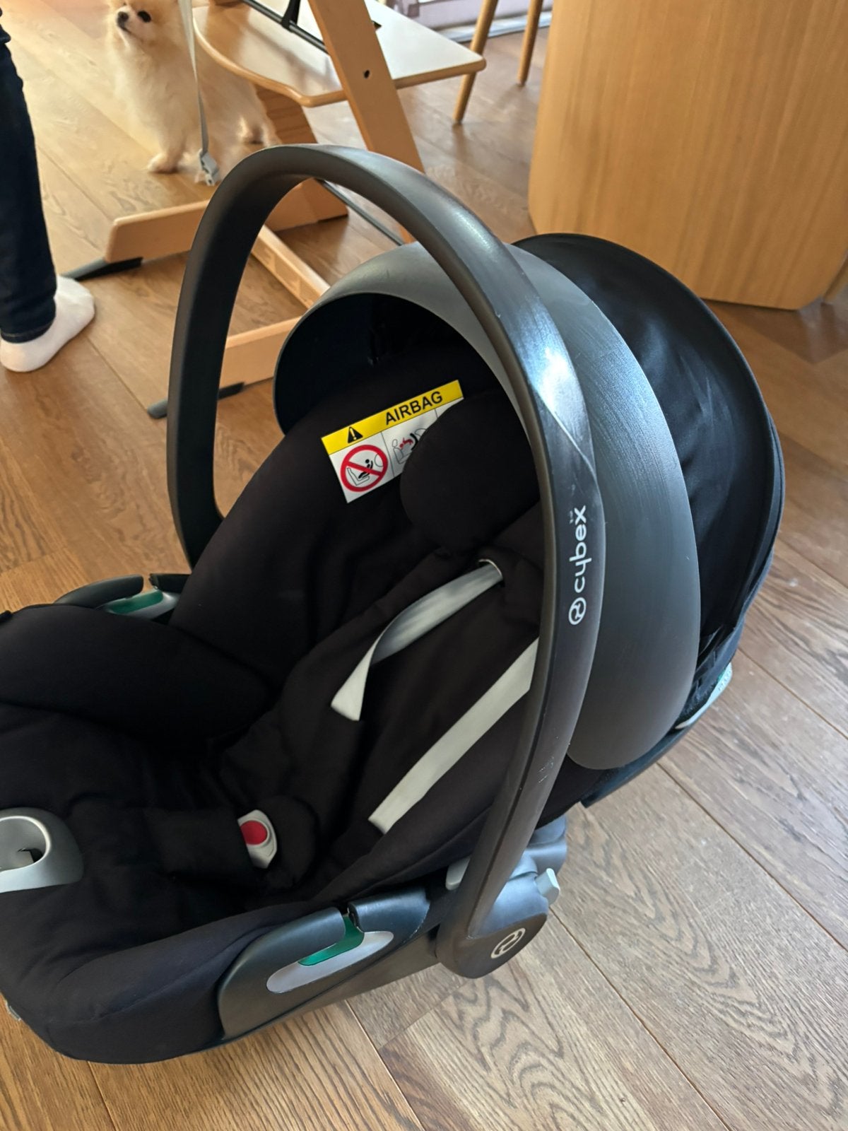 Cybex [Cloud Z2 i-Size] infant car seat – black, Kinderen en Baby's, Zo goed als nieuw, Isofix, 0 t/m 13 kg, Ophalen