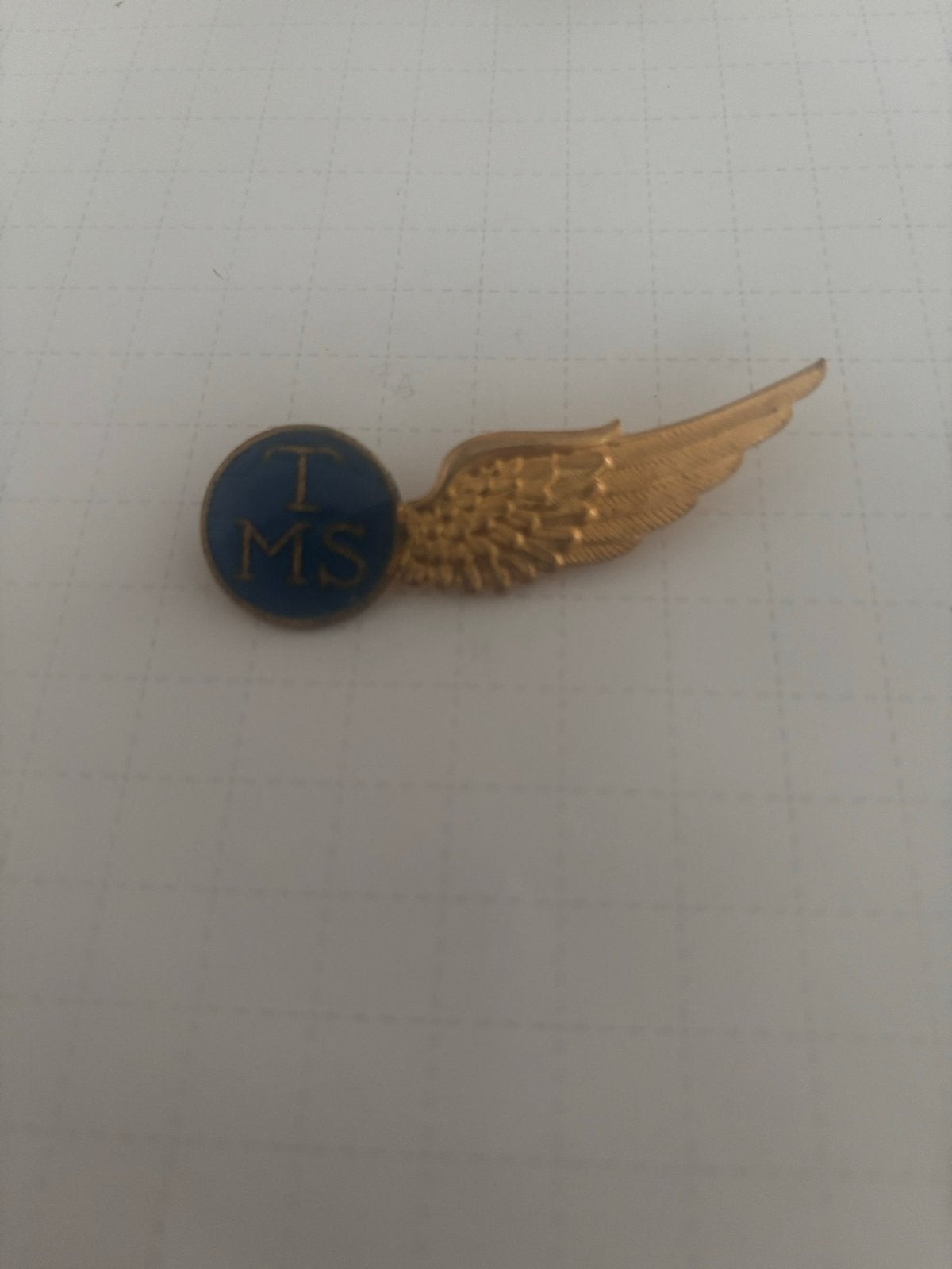 Oud Luchtmacht Telegrafist Schutter Wing Embleem, Ophalen of Verzenden, Luchtmacht, Embleem of Badge