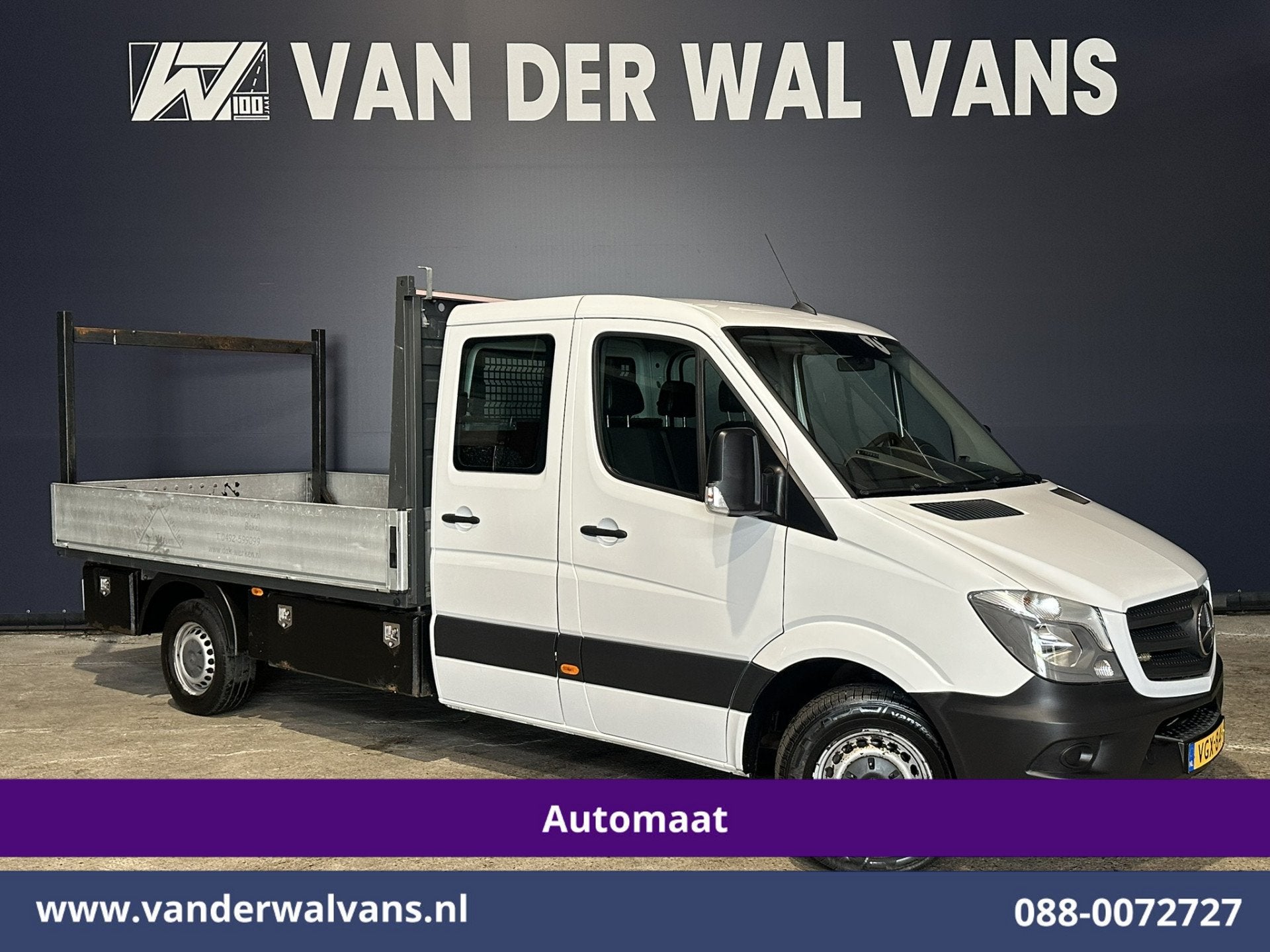 Mercedes-Benz Sprinter 316 CDI 164pk Automaat Pick Up 3500kg, Automaat, Euro 5, Gebruikt, Zwart