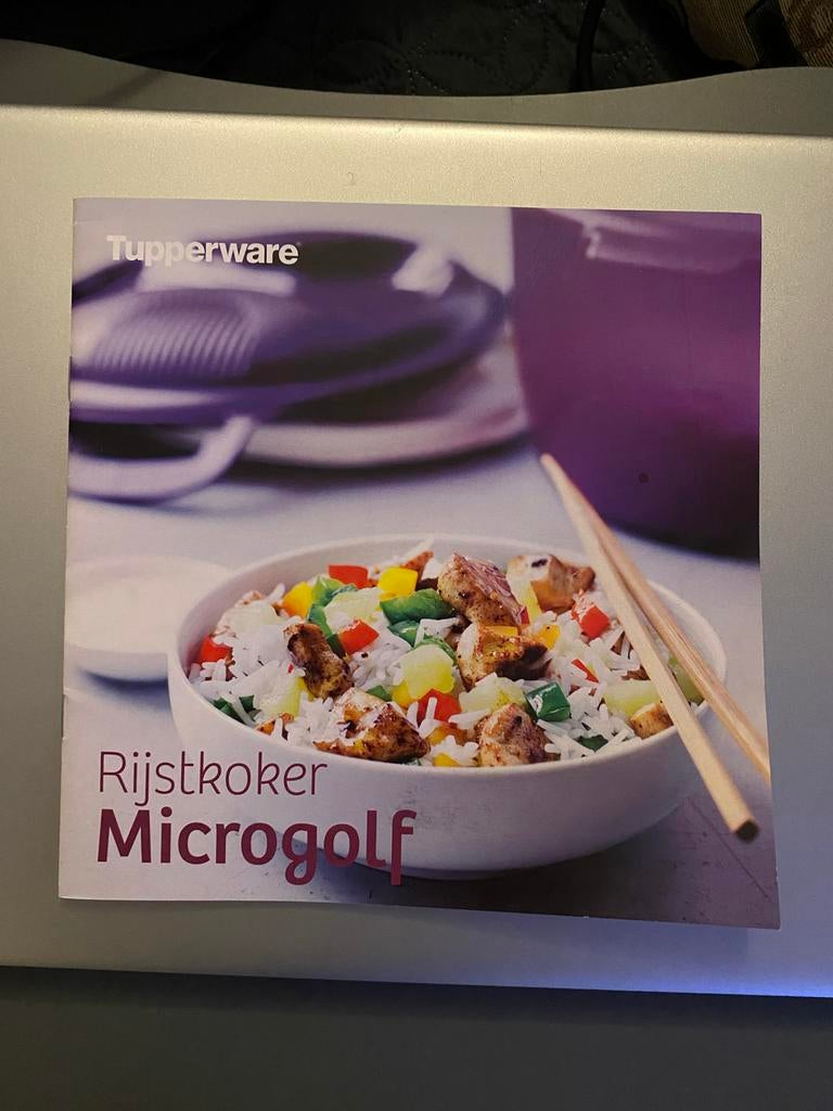 Tupperware Rijstkoker Microgolf - Kookboek, Huis en Inrichting, Keuken | Tupperware, Verzenden, Zo goed als nieuw, Wit, Overige typen