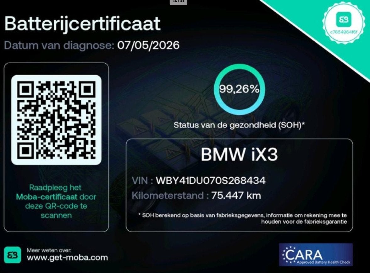BMW IX3 Executive M-Sport 80 kWh 99% SOH Shadow LCI FACELIFT, Automaat, Achterwielaandrijving, Gebruikt, Wit