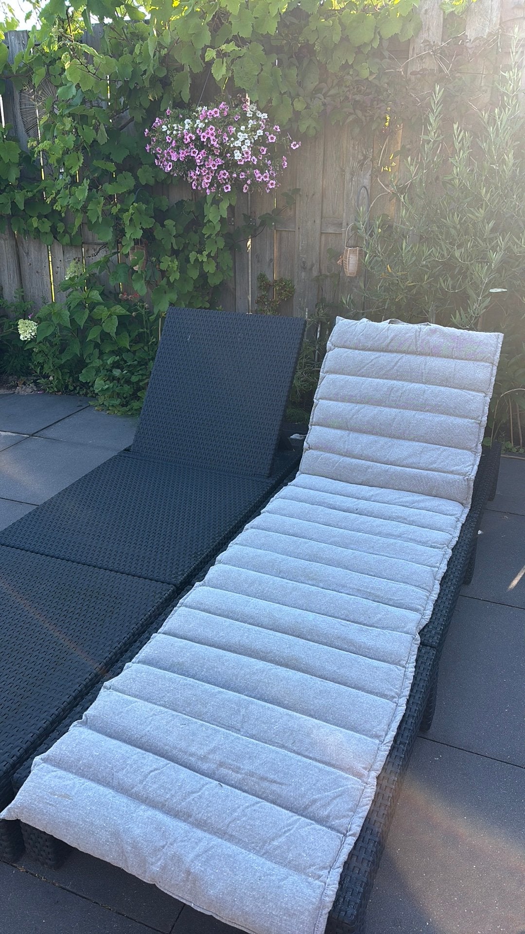 Tuin kussens jysk grijs 6 stuks, Ophalen, Gebruikt, Grijs, Rechthoekig