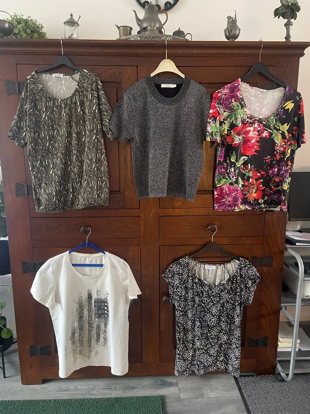 5 Mooie verschillende T-Shirts en Shirts maat XL, Ophalen, Overige kleuren, Maat 46/48 (XL) of groter, Zo goed als nieuw