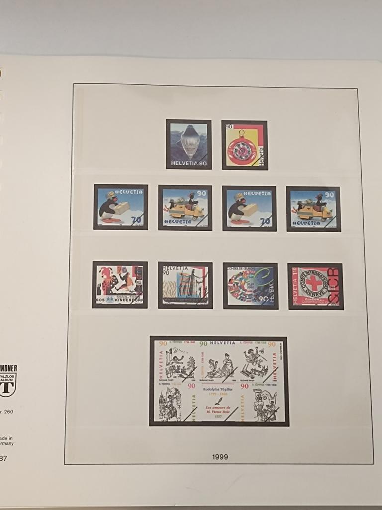 Zwitserland 1999/2001 Lindner, Postzegels en Munten, Postzegels | Toebehoren, Ophalen of Verzenden, Verzamelalbum