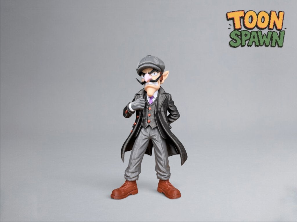 Waluigi Peaky Blinders – 31,5 cm – Shelby‑Style Collectible, Ophalen of Verzenden, Nieuw, Overige typen