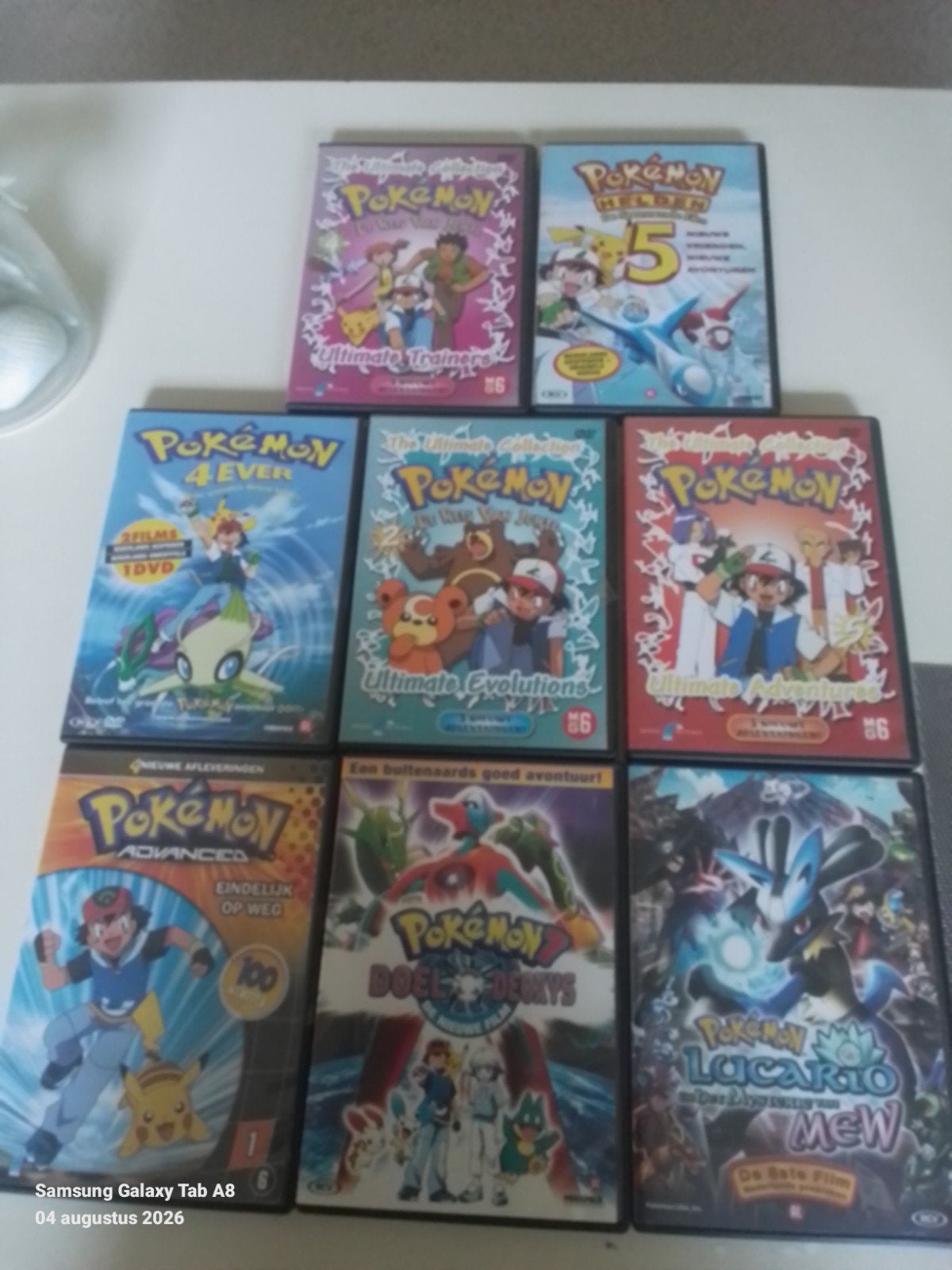8 mooie DVD,S  POKEMON, Ophalen of Verzenden, Zo goed als nieuw