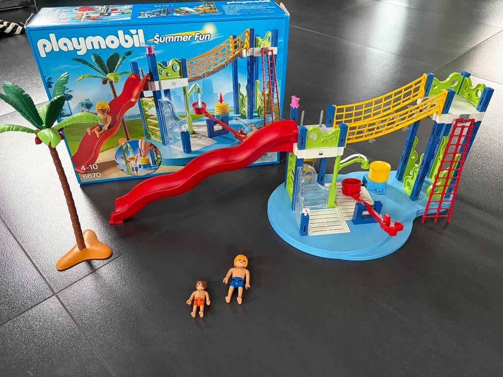 Playmobil Summer Fun Waterspeeltuin 6670, Kinderen en Baby's, Speelgoed | Playmobil, Ophalen of Verzenden, Zo goed als nieuw, Complete set