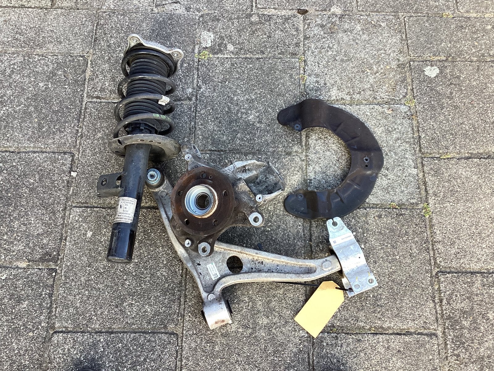 Mercedes A klasse W177 Veerpoot fusee draagarm wielnaaf R, Ophalen of Verzenden, Gebruikt, Mercedes-Benz