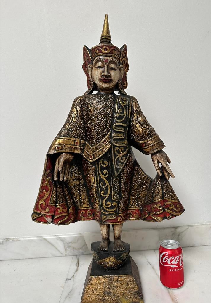 Grote Thaise Tempelwachter/ Thep Phanom H=77cm, Ophalen, Gebruikt