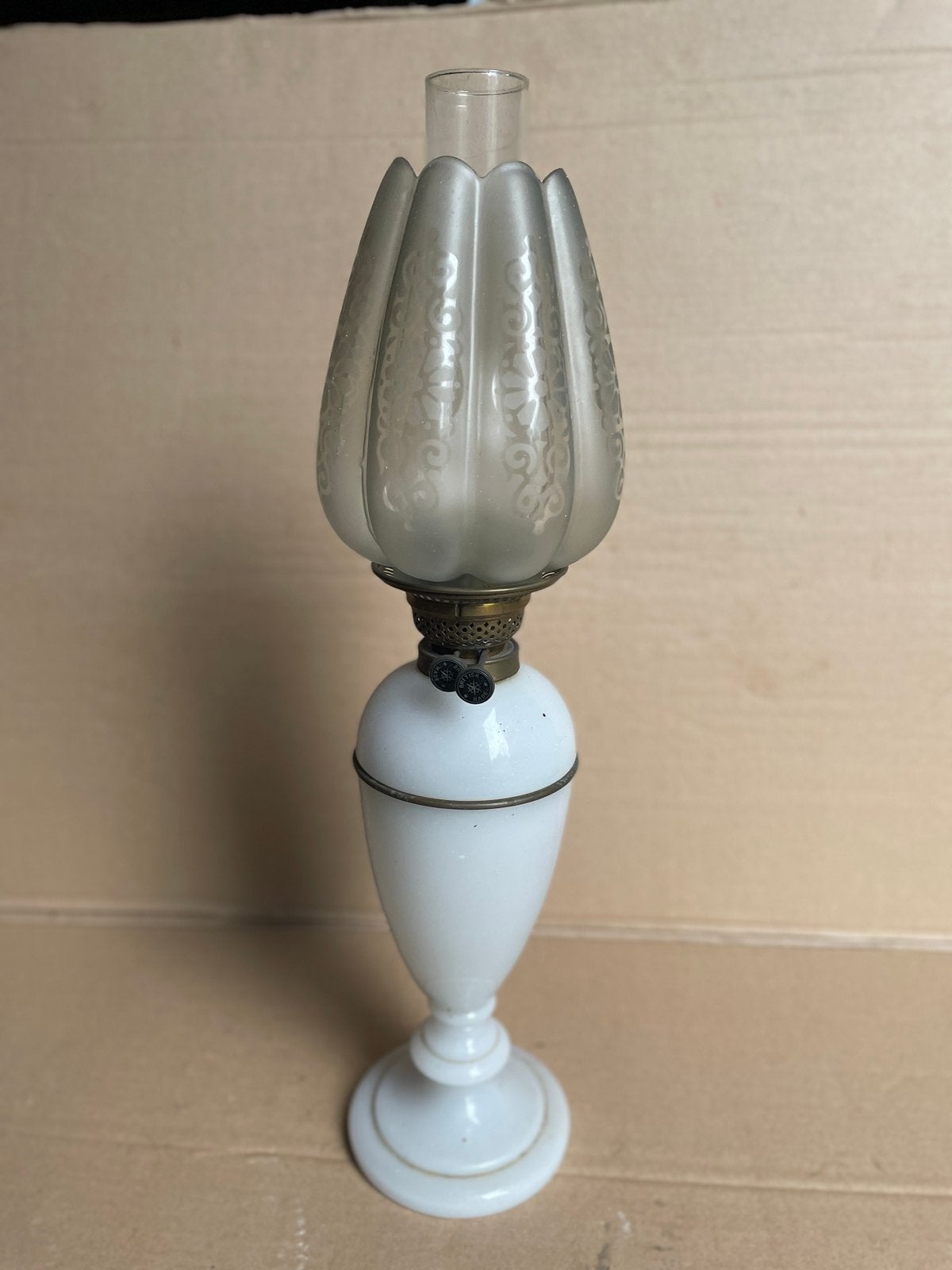 ANTIEKE TAFEL LAMP, Ophalen, Zo goed als nieuw