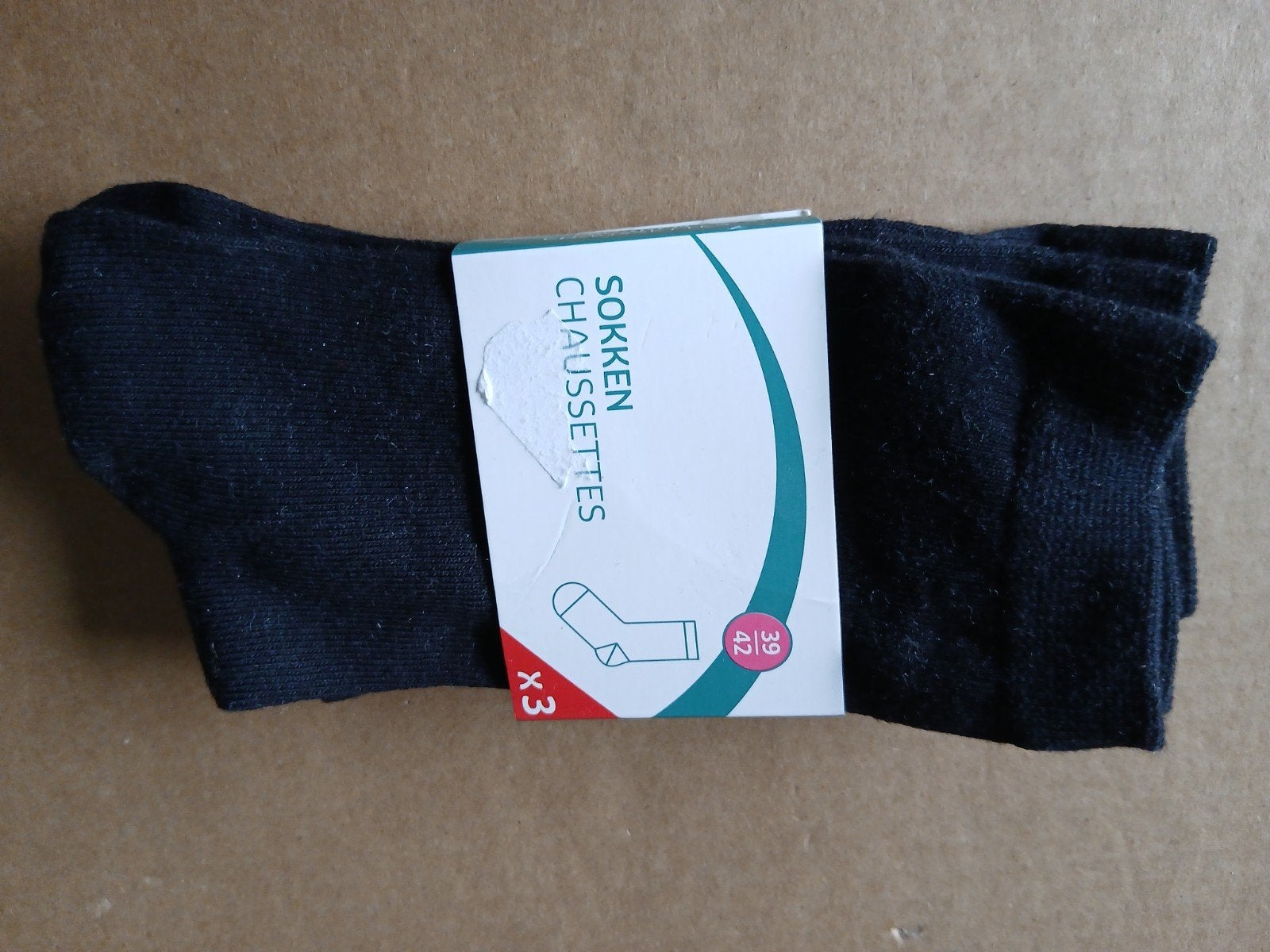 Zwarte sokken, maat 39-42, 2 paar, nieuw, Zwart, Nieuw, Ophalen of Verzenden, Kruidvat