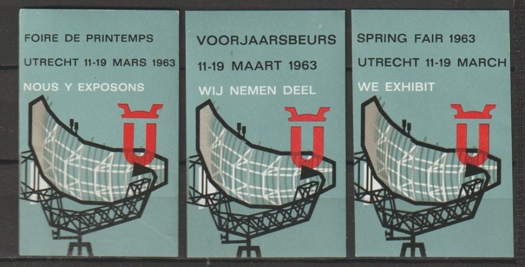 Nederland cinderella reclame jaarbeurs Utrecht 1963, Postzegels en Munten, Ophalen of Verzenden, Na 1940, Postfris
