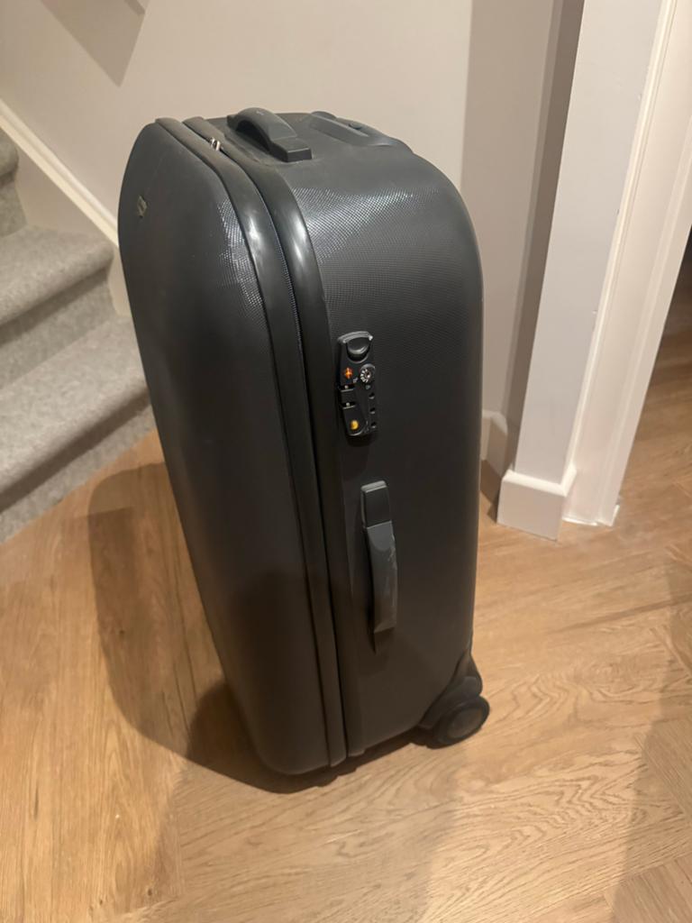 Delsey Koffer - Handbagage - Harde Koffer - Zwart, Sieraden, Tassen en Uiterlijk, Koffers, Gebruikt, Hard kunststof, Slot, 35 tot 45 cm