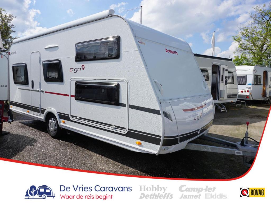 Dethleffs C'Go UP 525 KR airco,mover,thule,atc, Caravans en Kamperen, Caravans, Schokbreker, Rondzit, Bedrijf, Meer dan 6