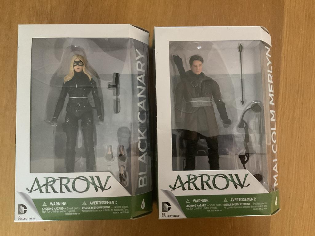 Arrow DC Collectibles actiefiguren: Black Canary & Malcolm M, Ophalen of Verzenden, Nieuw