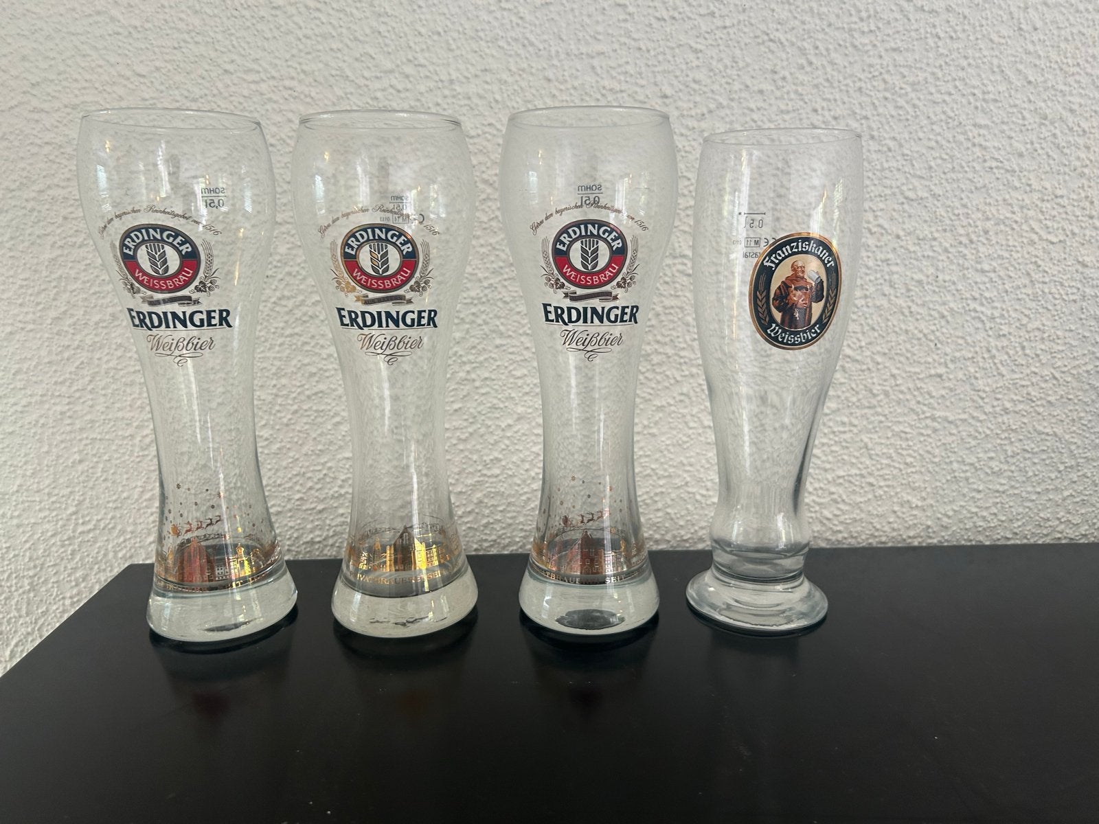 Oktoberfest orginele Erdinger & Franziskaner Weissbier, Ophalen of Verzenden, Meerkleurig, Overige merken, Glas