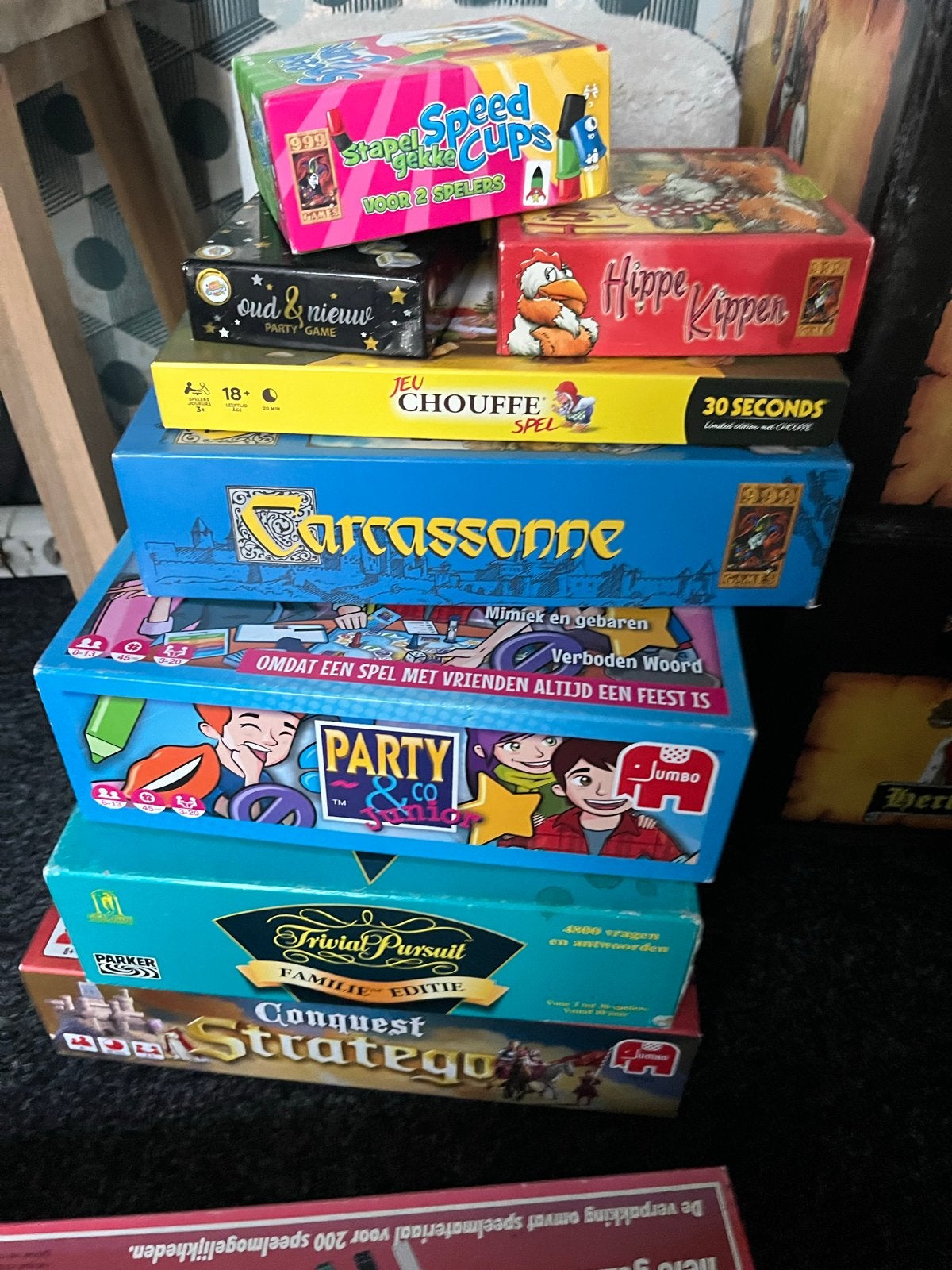 Grote collectie bordspellen en gezelschapsspellen, Hobby en Vrije tijd, Een of twee spelers, Ophalen, Gebruikt