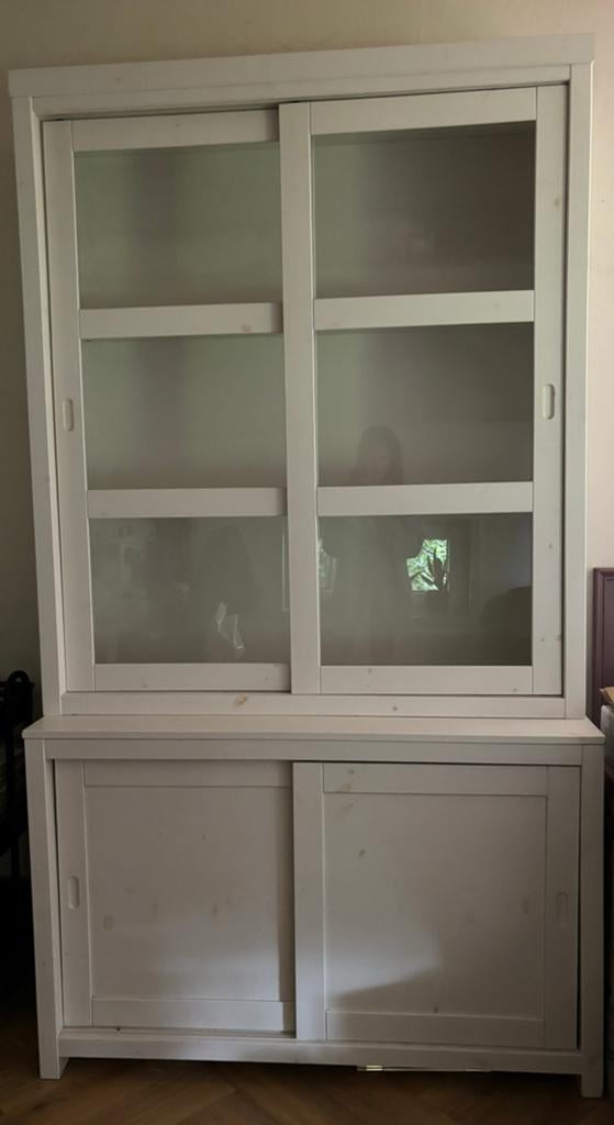 Buffetkast wit, Huis en Inrichting, Kasten | Buffetkasten, Ophalen, Gebruikt, 25 tot 50 cm, 200 cm of meer