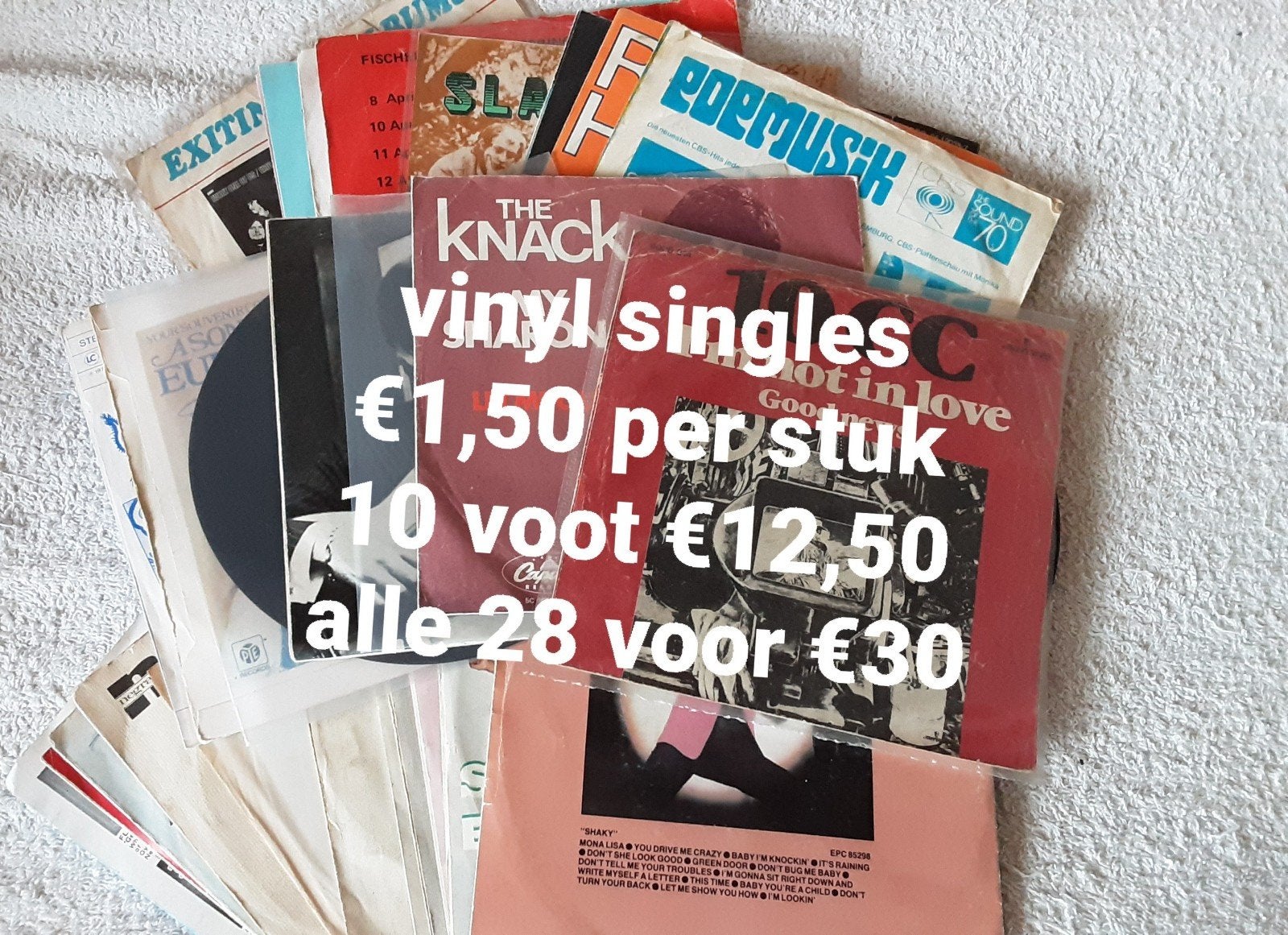 Partij van 28 vinyl singles (7 inch) - Pop, Rock, Soul, Gebruikt, 7 inch, Ophalen of Verzenden, Pop
