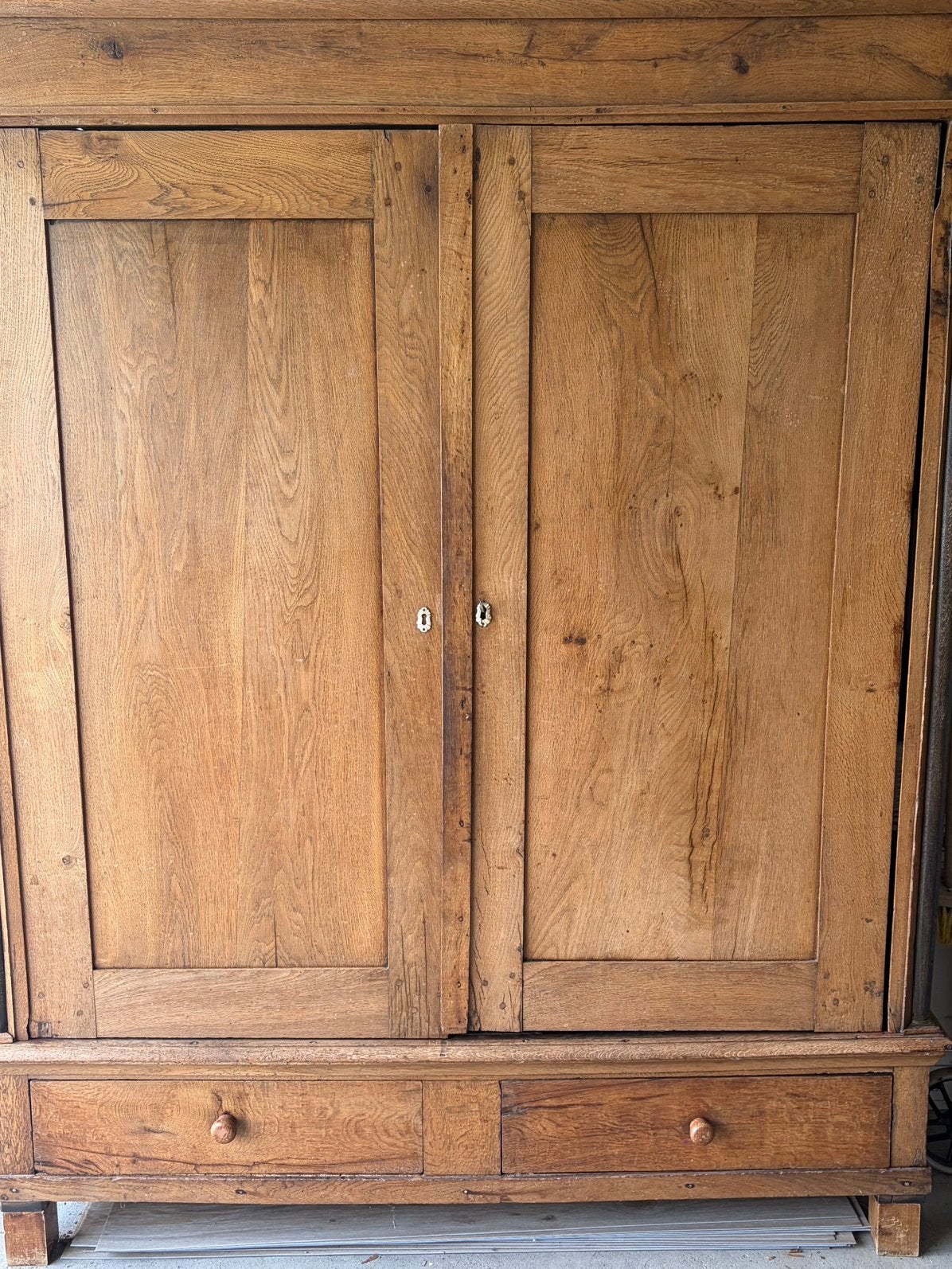 Origineel Drentse antieke kast 204 x 166 x 59cm | Demontabel, Antiek en Kunst, Ophalen