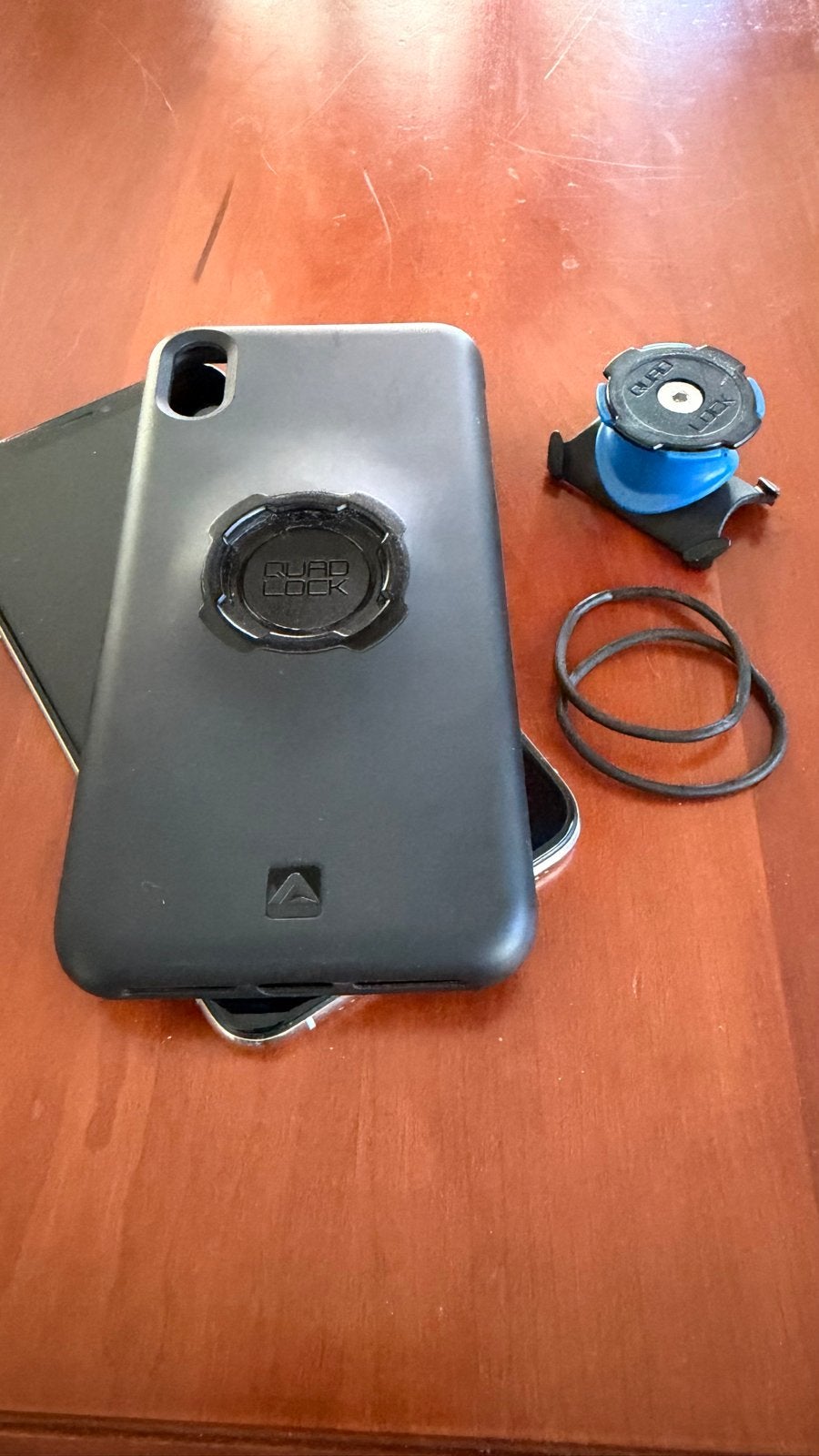 Quadlock hoes + fietsadapter voor iPhone XS Max, Kunststof, IPhone XS Max, Quad Lock, Hoesje of Tasje
