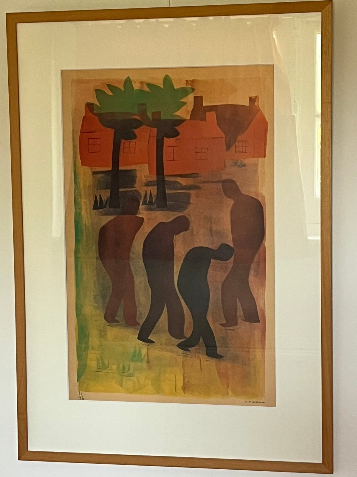 Ingelijste prent (1) “chassidische legenden” HN Werkman, Antiek en Kunst, Kunst | Schilderijen | Klassiek, Ophalen, Ingelijst
