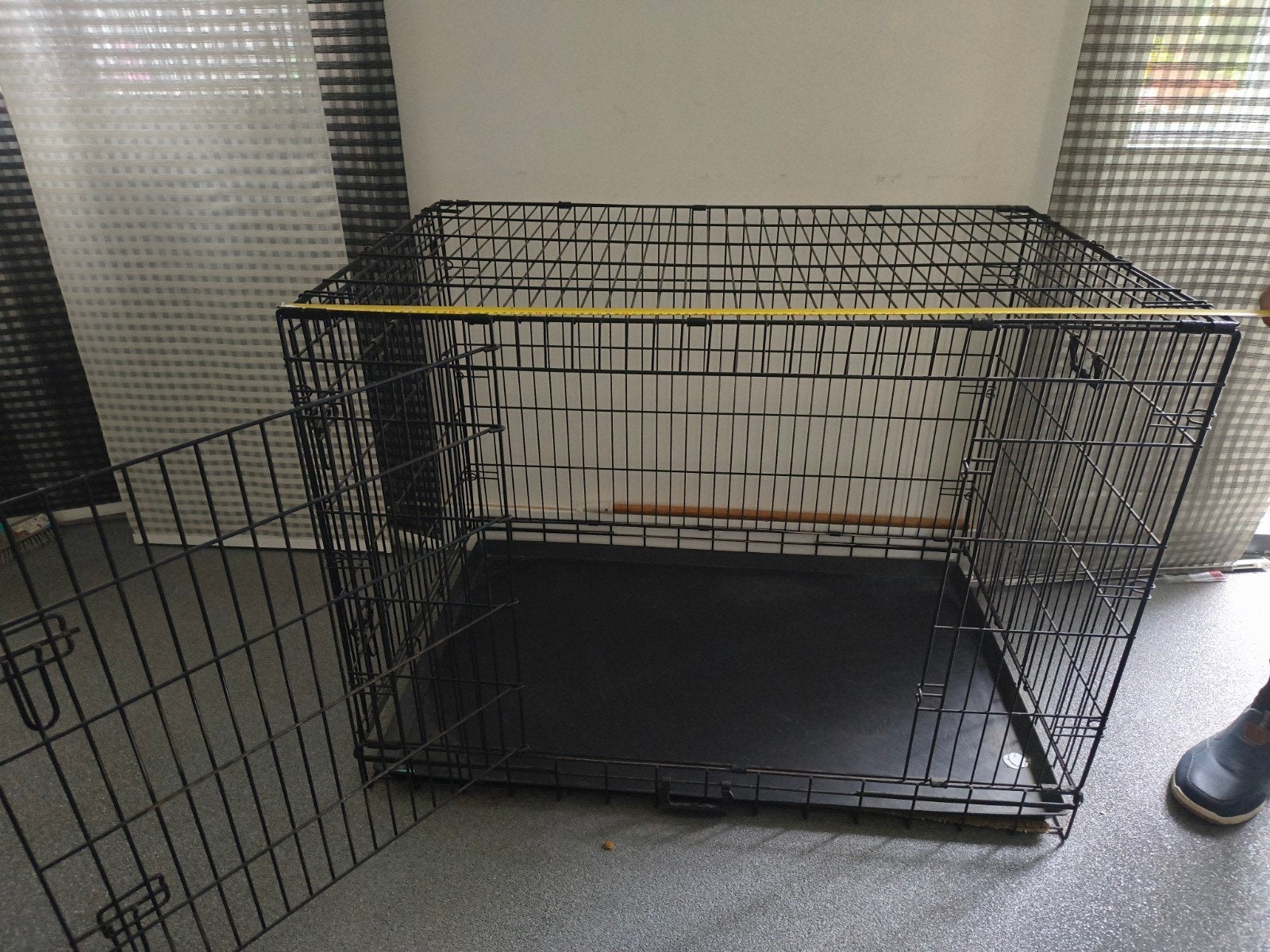 Grote ruime honden bench, Ophalen