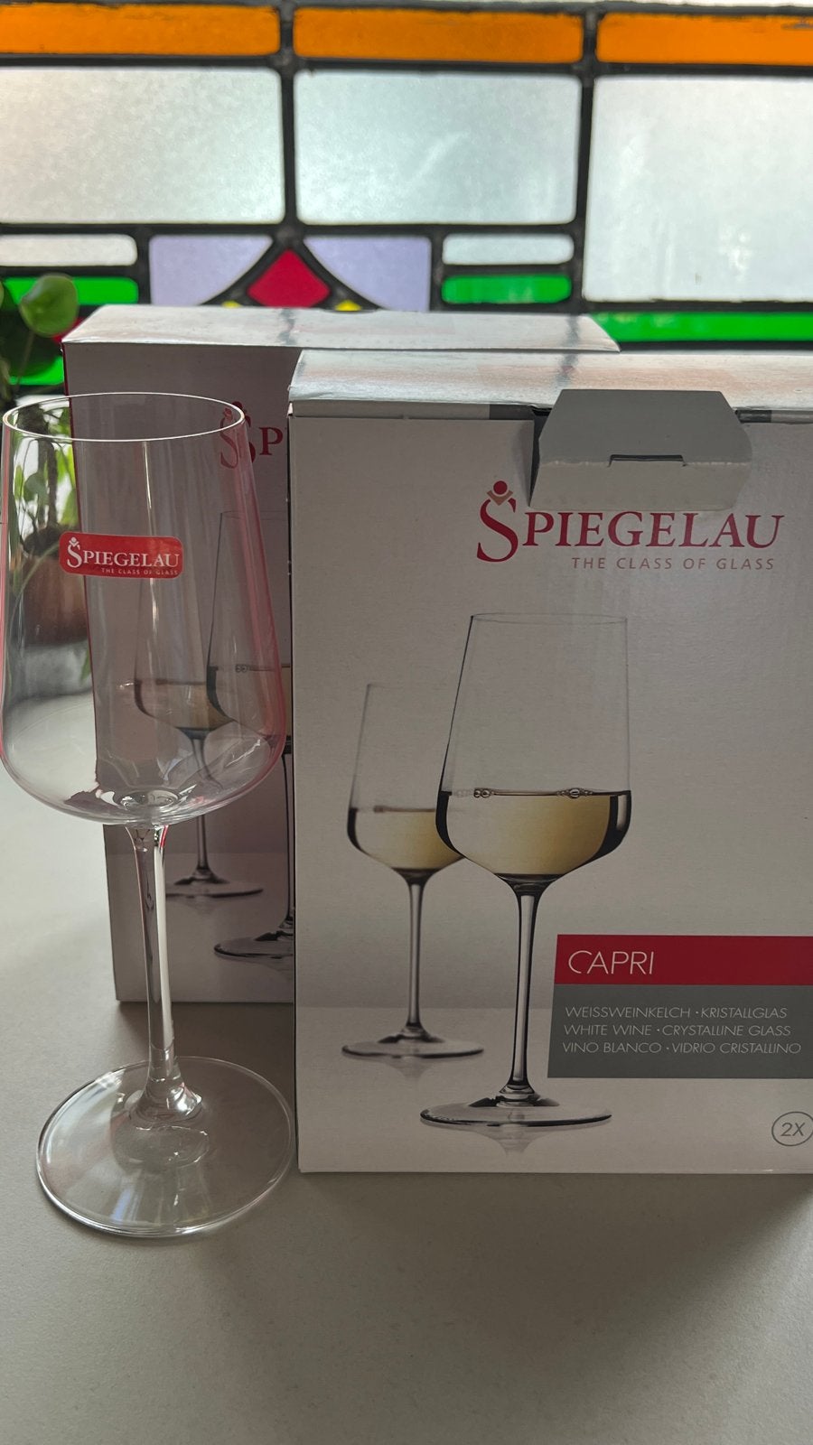 Spiegelau Capri Witte Wijnglazen - Set van 4, Ophalen, Nieuw, Overige merken, Glas