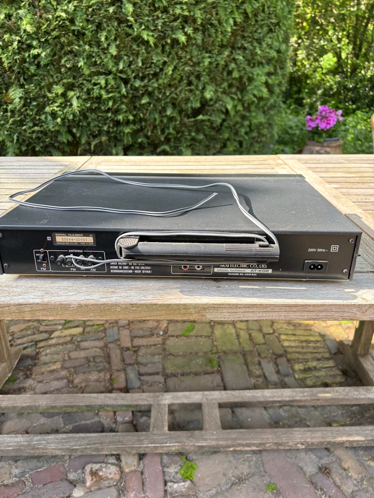 Akai AT-K02 FM AM Stereo Tuner - Vintage Radio, Ophalen of Verzenden, Gebruikt, Analoog
