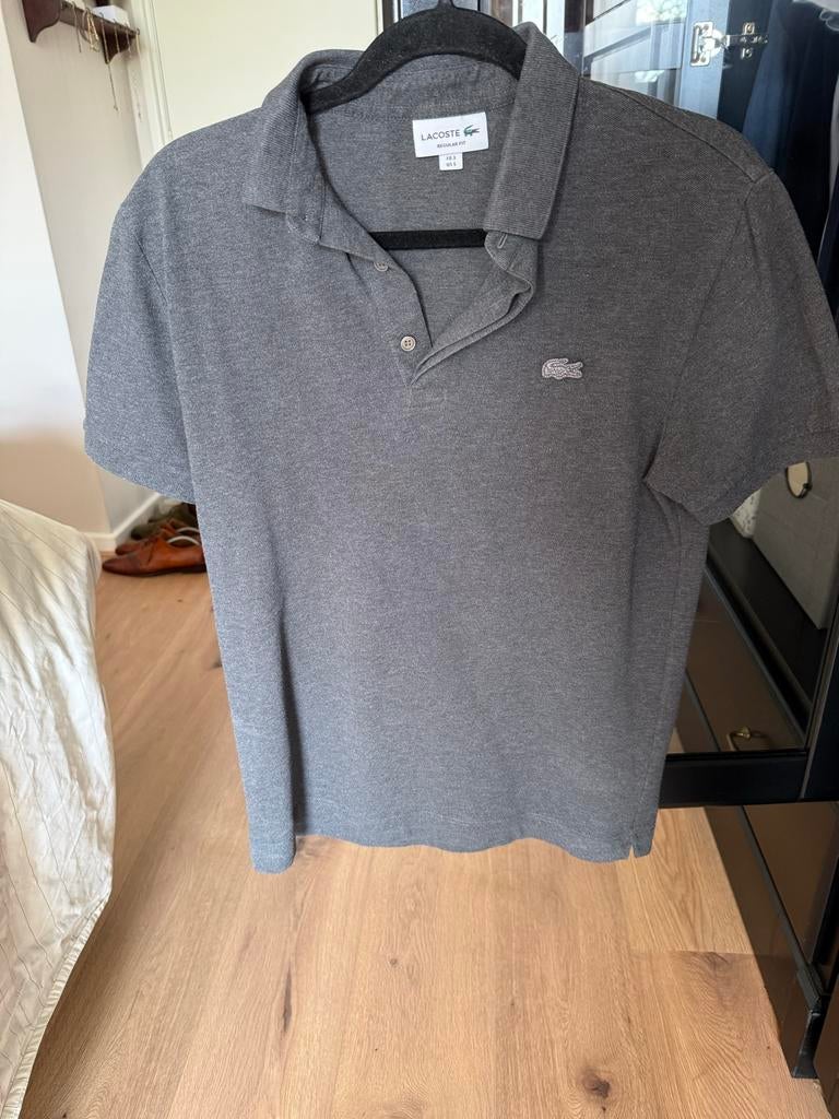 Lacoste Polo Maat 3 - Zeer Weinig Gedragen, Ophalen of Verzenden, Zo goed als nieuw, Maat 46 (S) of kleiner, Grijs