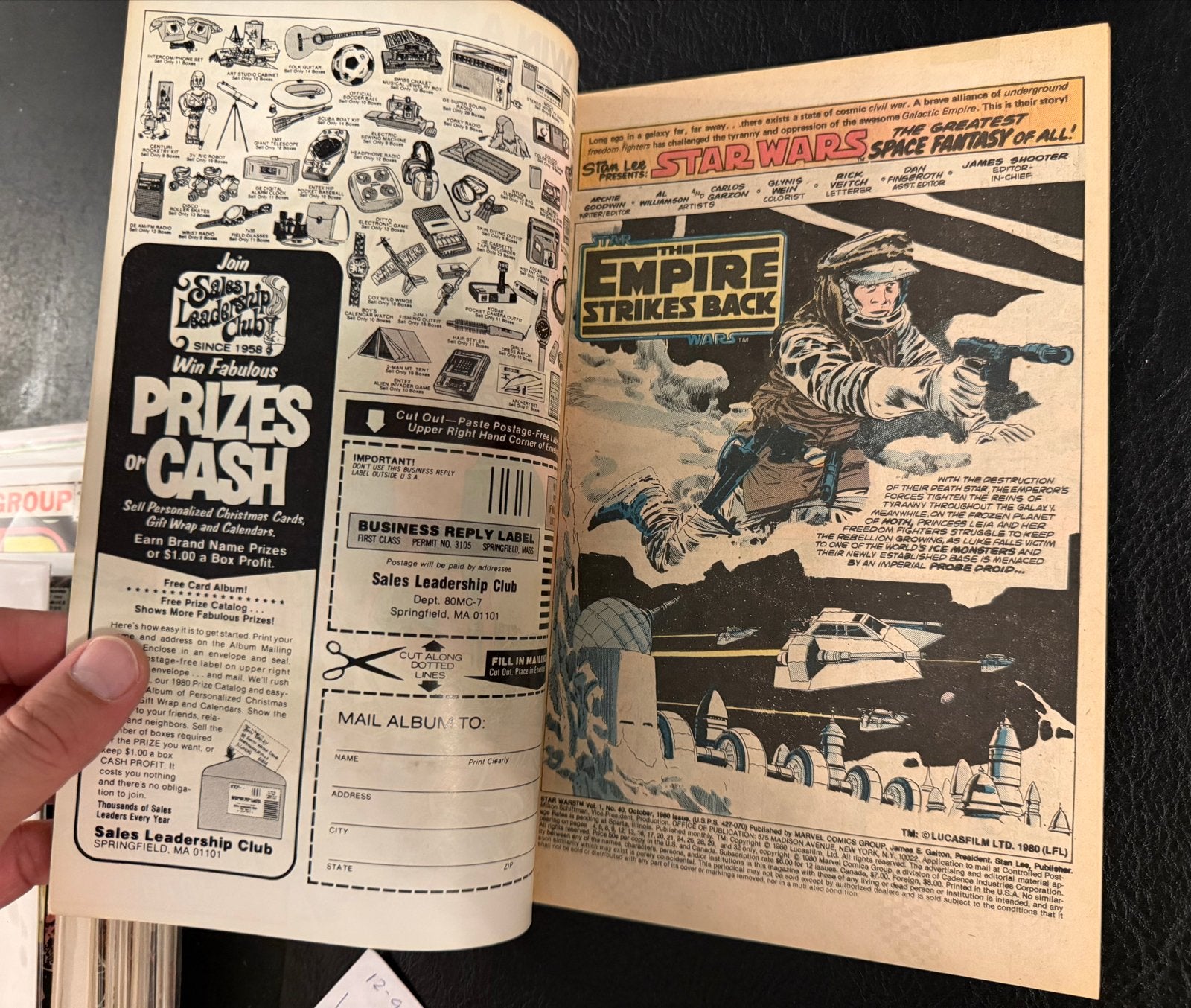 Star Wars Comic #40 1e druk 1980 Marvel NM, Eén comic, Amerika, Ophalen of Verzenden, Zo goed als nieuw
