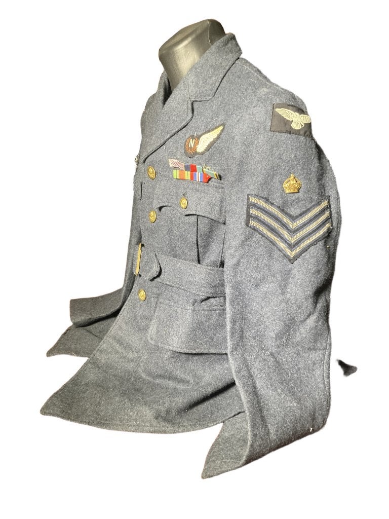 Vintage RAF Uniform Jas - Tweede Wereldoorlog, Verzamelen, Ophalen of Verzenden, Luchtmacht, Engeland, Kleding of Schoenen