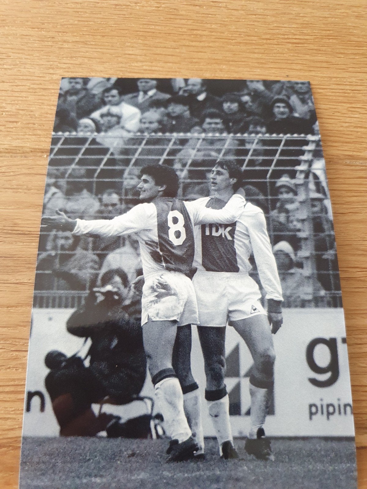 Johan Cruijff en Gerald Vanenburg Ajax, Verzamelen, Sportartikelen en Voetbal, Ophalen of Verzenden, Zo goed als nieuw, Ajax