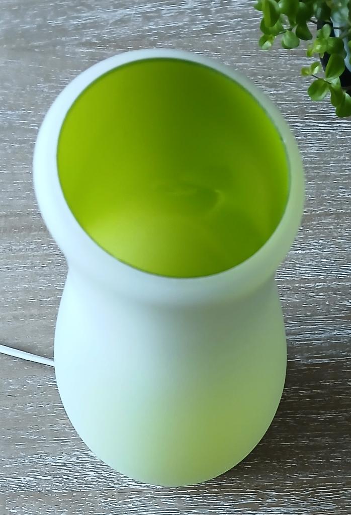Lamp Groen Glazen Retro Vintage Ikea, Ophalen of Verzenden, Zo goed als nieuw, Glas, Minder dan 50 cm