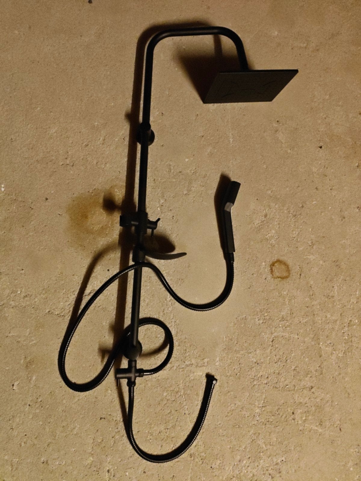 Nieuwe zwarte regendoucheset - nooit gebruikt, Ophalen of Verzenden, Zo goed als nieuw, Douche