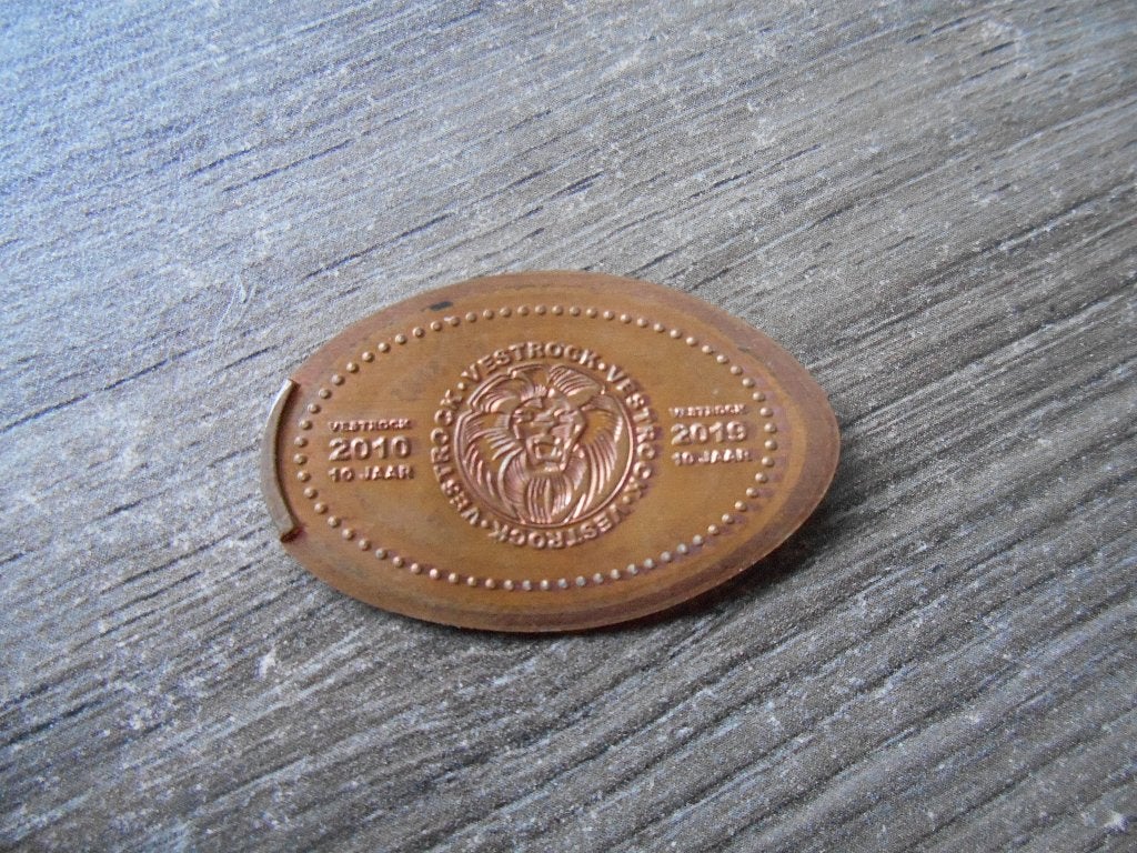 Pressed pennies souvenir Vestrock Pressed penny, Postzegels en Munten, Ophalen of Verzenden, Overige materialen, Nederland