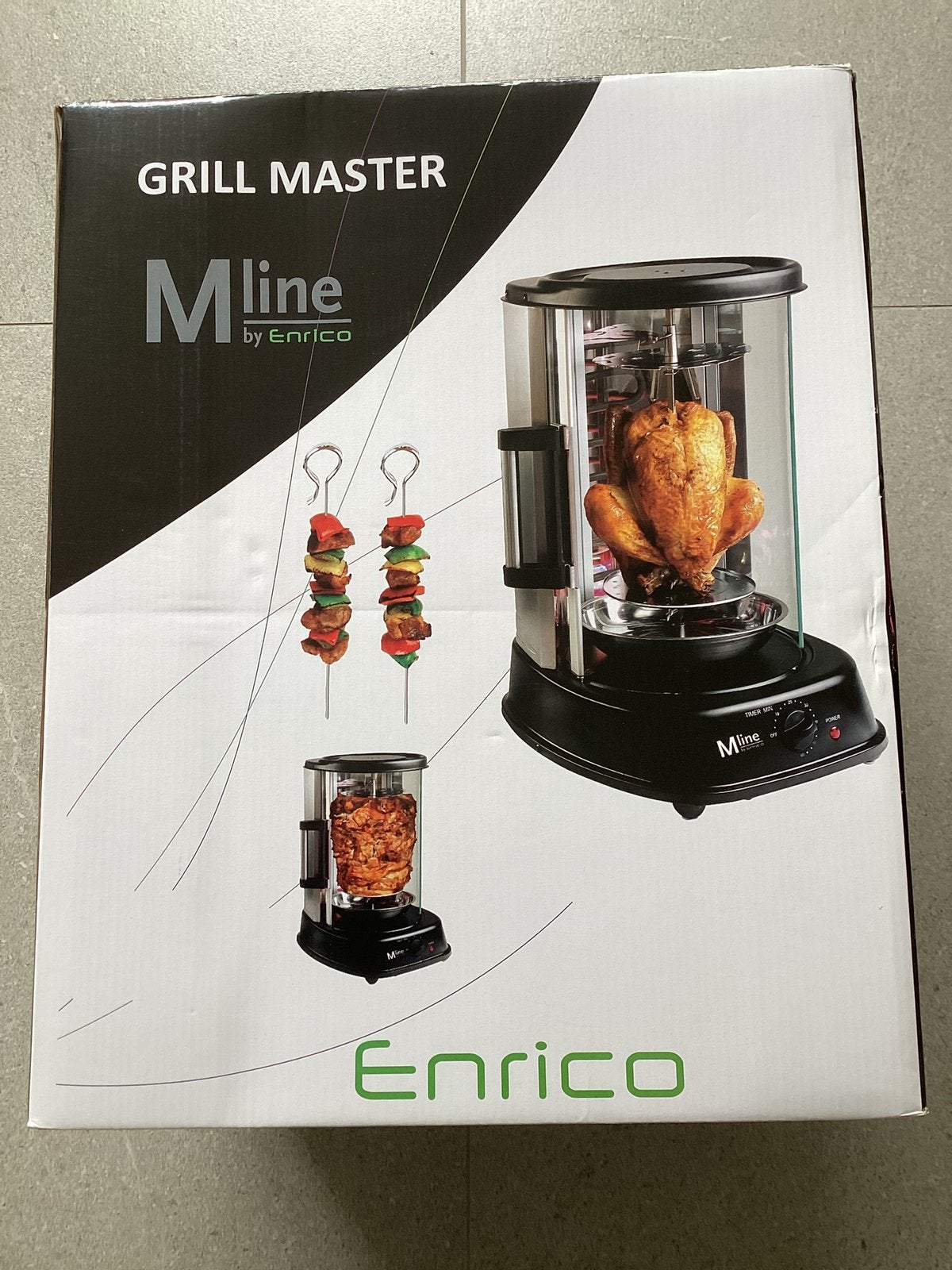 Tafelgrill, merk Grillmaster Enrico MLine, Ophalen of Verzenden, Zo goed als nieuw