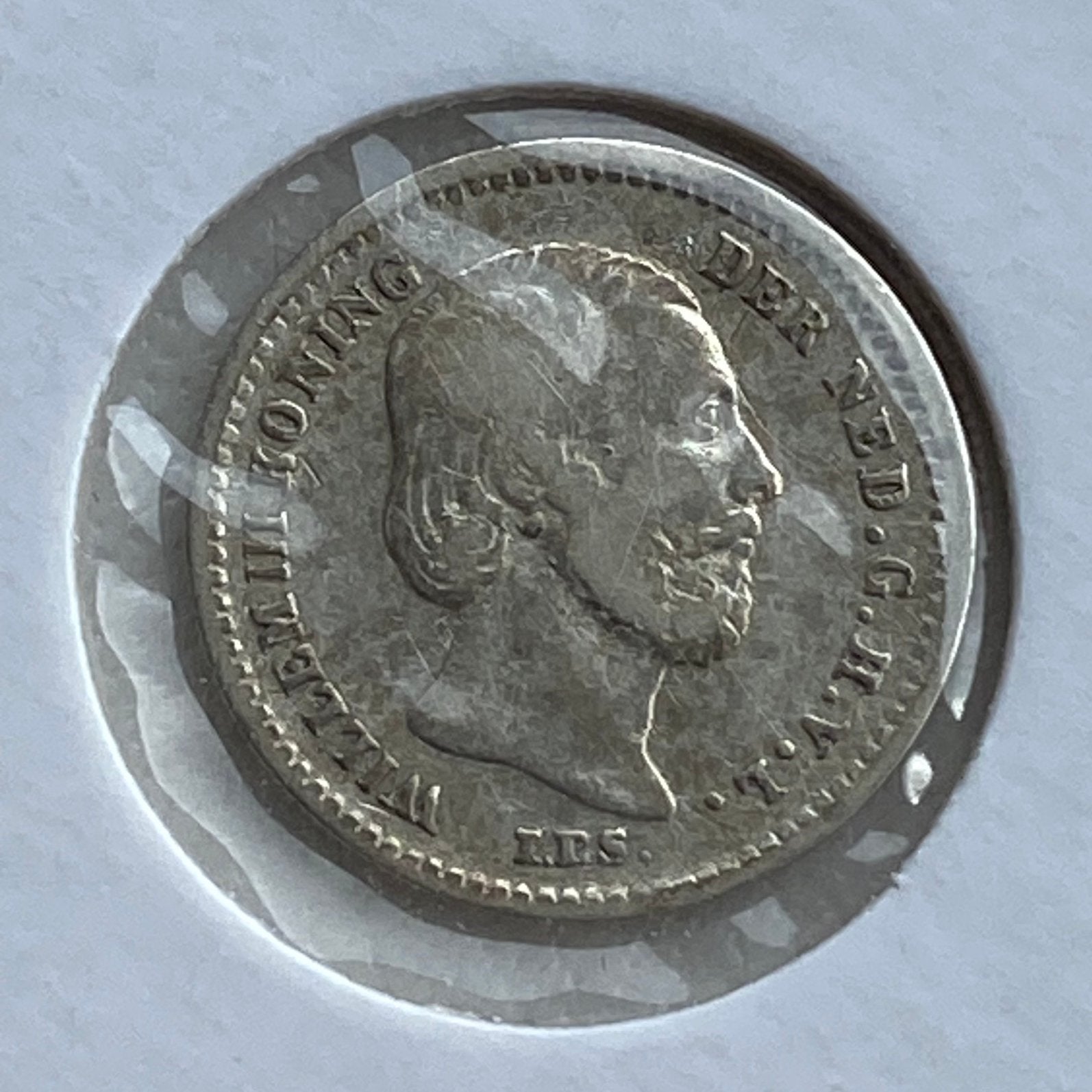 5 Cent Zilver uit 1862 van kon. Willem 3, Koning Willem III, Verzenden, Zilver, Losse munt