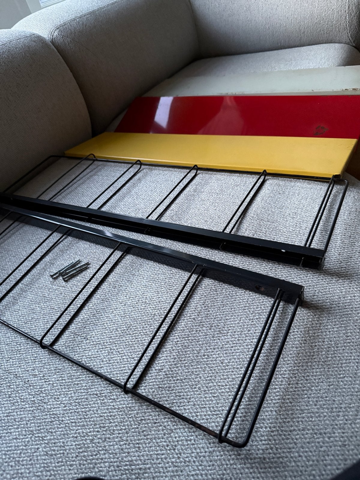 Vintage Tomado rek jaren '50/'60 - Wandrek met 3 planken, Ophalen of Verzenden