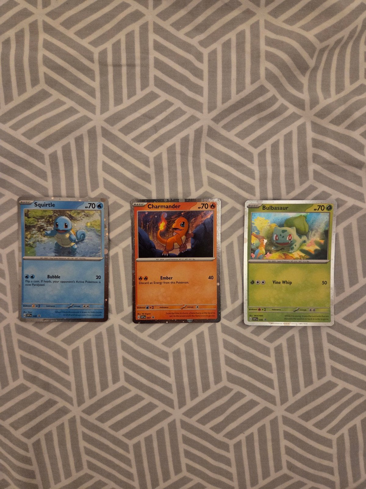 Charmander, Squirtle, Bulbasaur Cosmos Holo MINT Pokémon, Ophalen of Verzenden, Nieuw, Meerdere kaarten, Foil