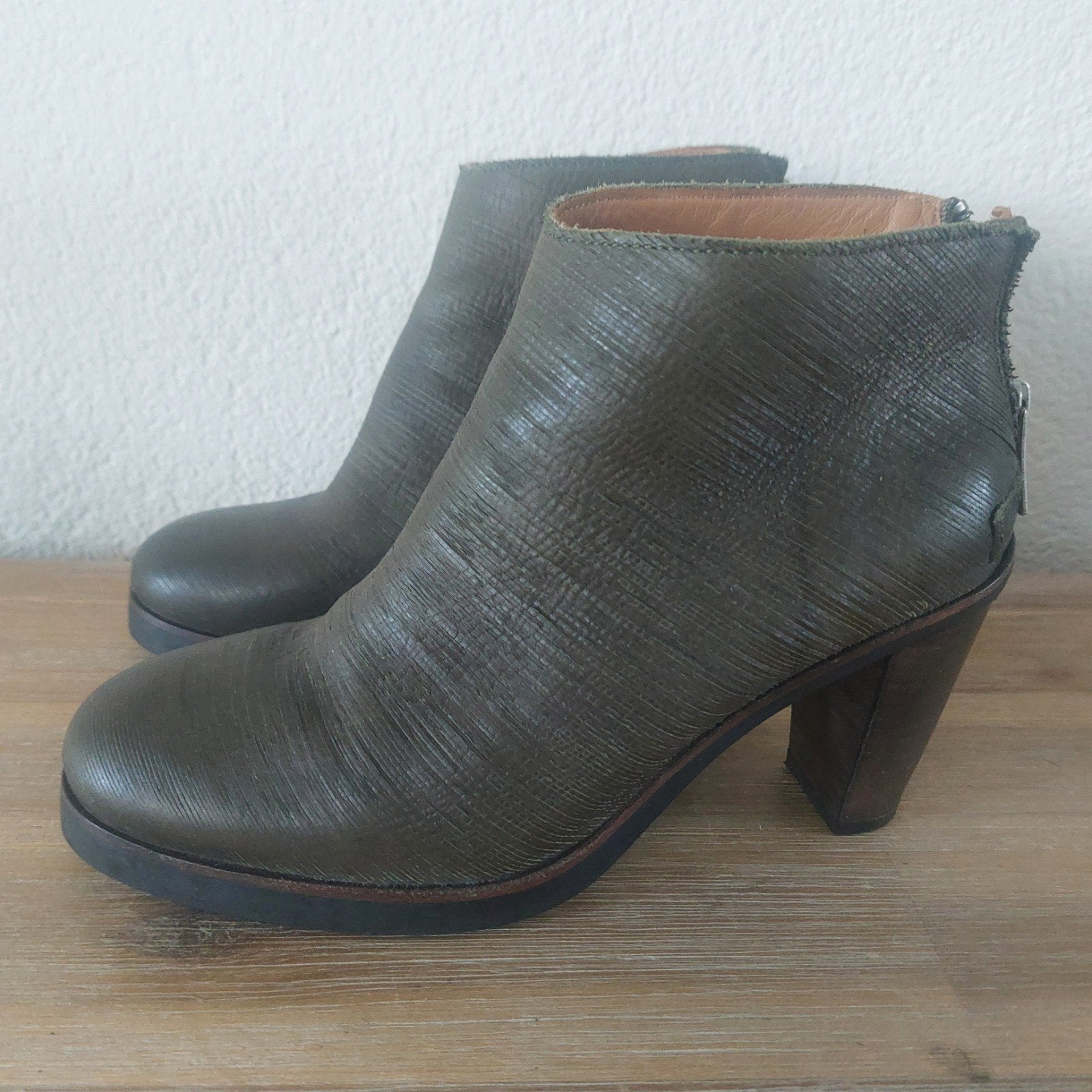 Groene Shabbies laarzen maat 38, Shabbies, Lage of Enkellaarzen, Ophalen of Verzenden, Zo goed als nieuw