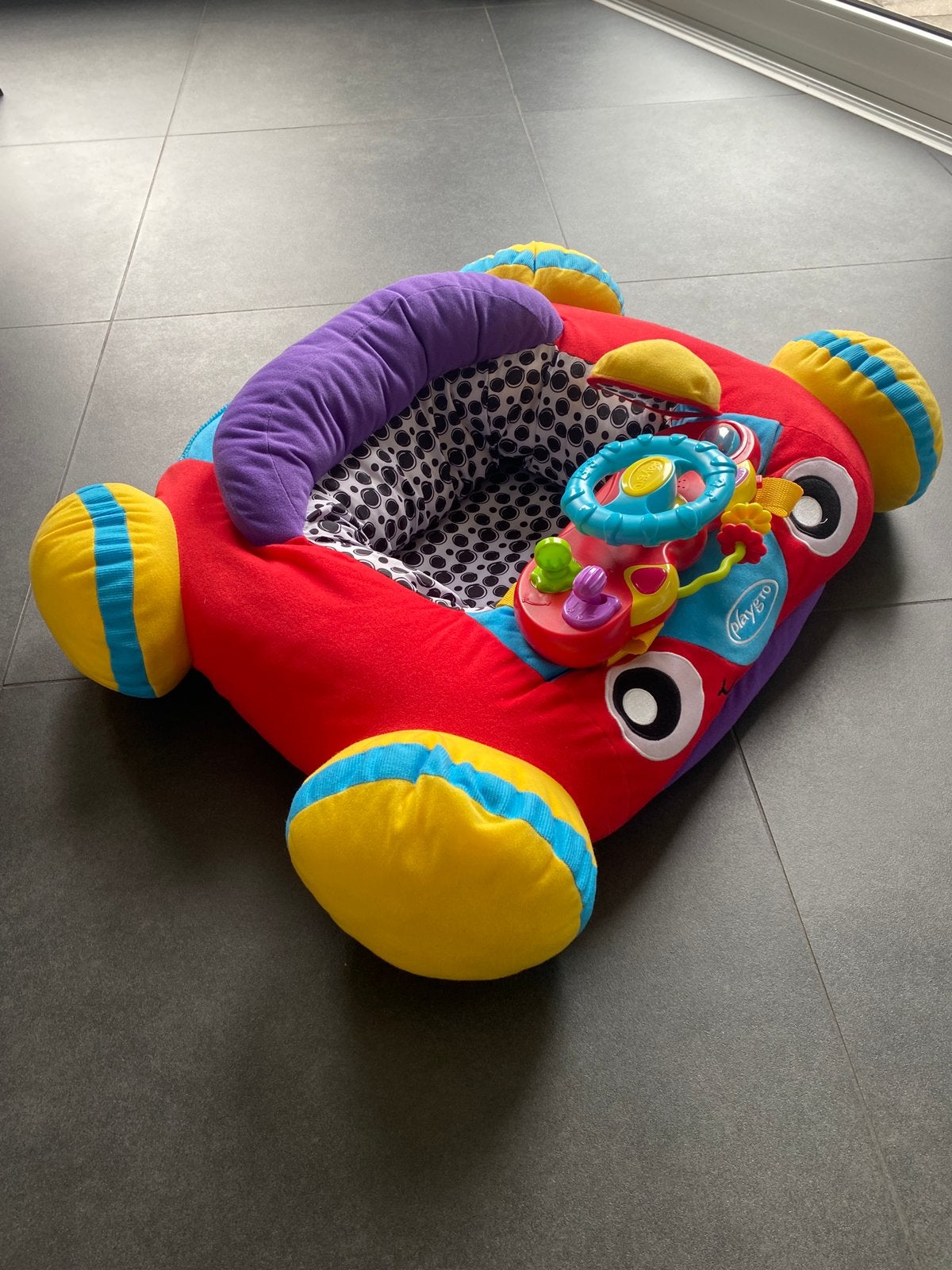 Playgro muzikale auto zitkussen, Ophalen of Verzenden, Zo goed als nieuw