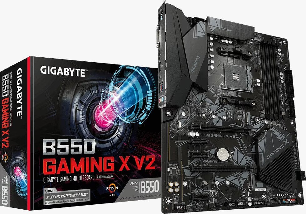 Gigabyte B550 Gaming X V2 Moederbord, Computers en Software, Moederborden, DDR4, Ophalen of Verzenden, Zo goed als nieuw, Socket AM4