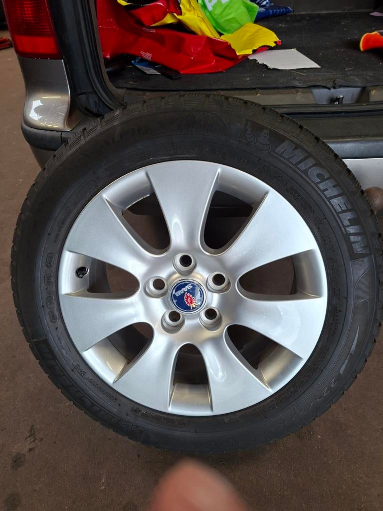 Zo goed als nieuwe velgen voor Saab origineel, Auto-onderdelen, Gebruikt, Velg(en), 17 inch, Ophalen of Verzenden