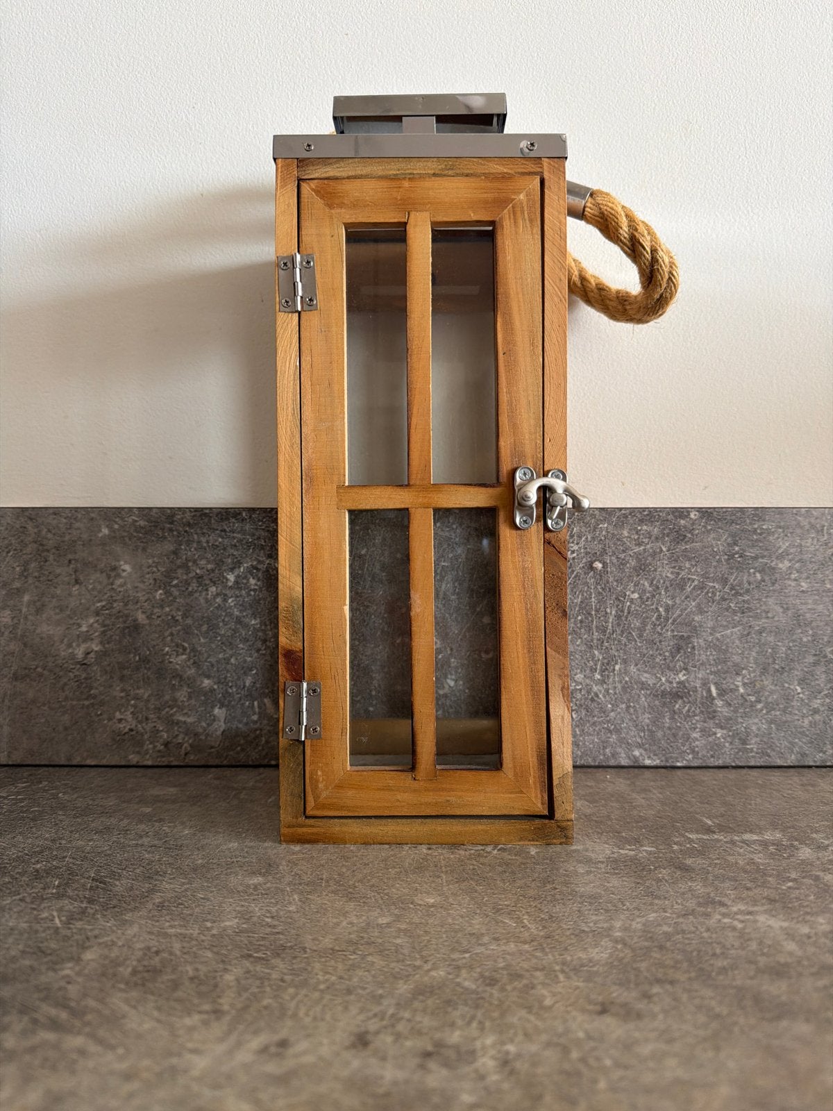 Houten lantaarn met touw handvat, Ophalen, Overige merken, Overige fittingen, Landelijk
