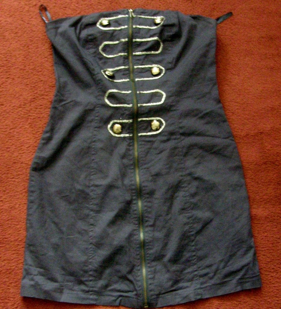 RED QUEEN Strapless jurk, maat L, Kleding | Dames, Verzenden, Maat 42/44 (L), Zo goed als nieuw, Boven de knie