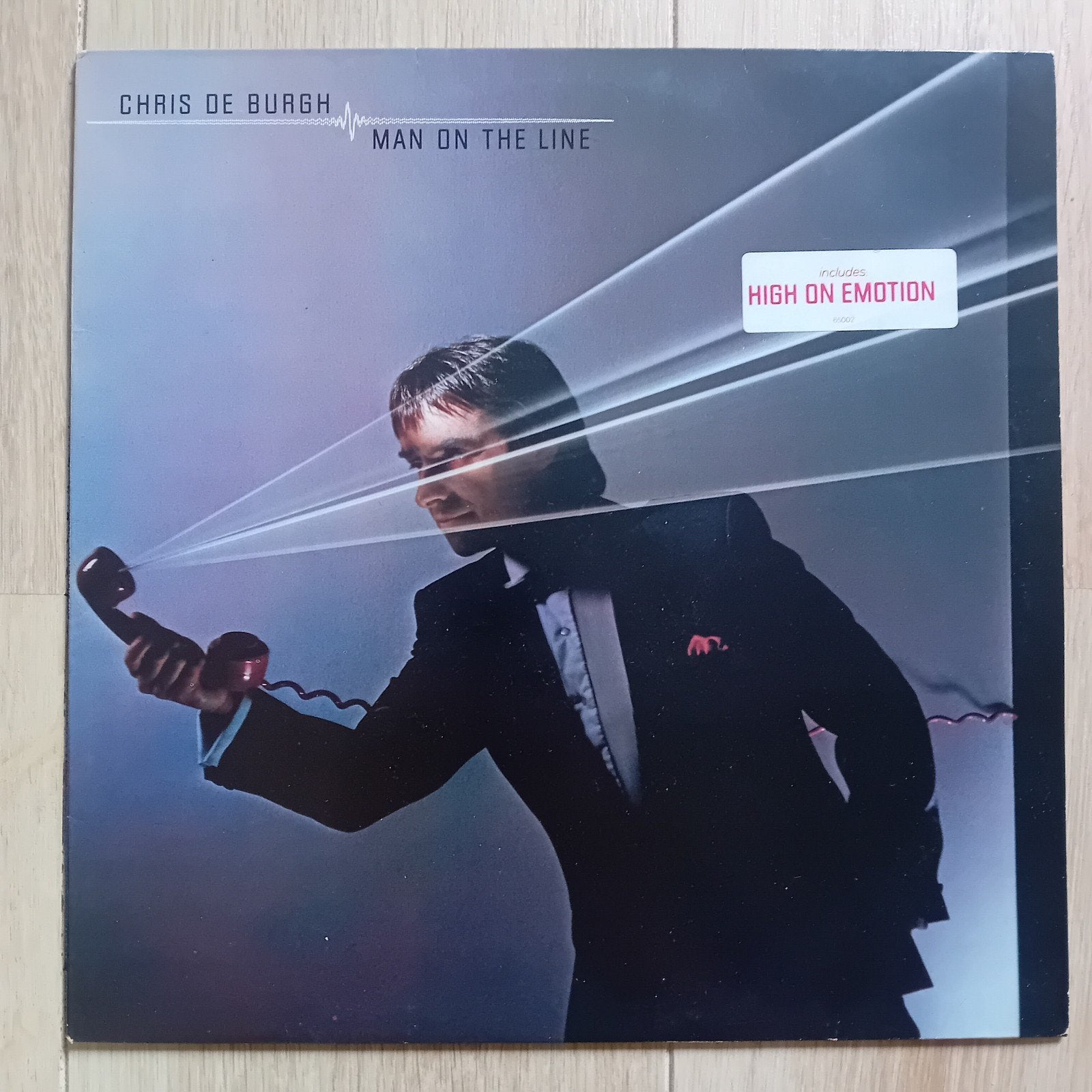 Chris de Burgh - Man on the line lp vinyl rock, Cd's en Dvd's, Ophalen of Verzenden, Gebruikt, Rock, LP