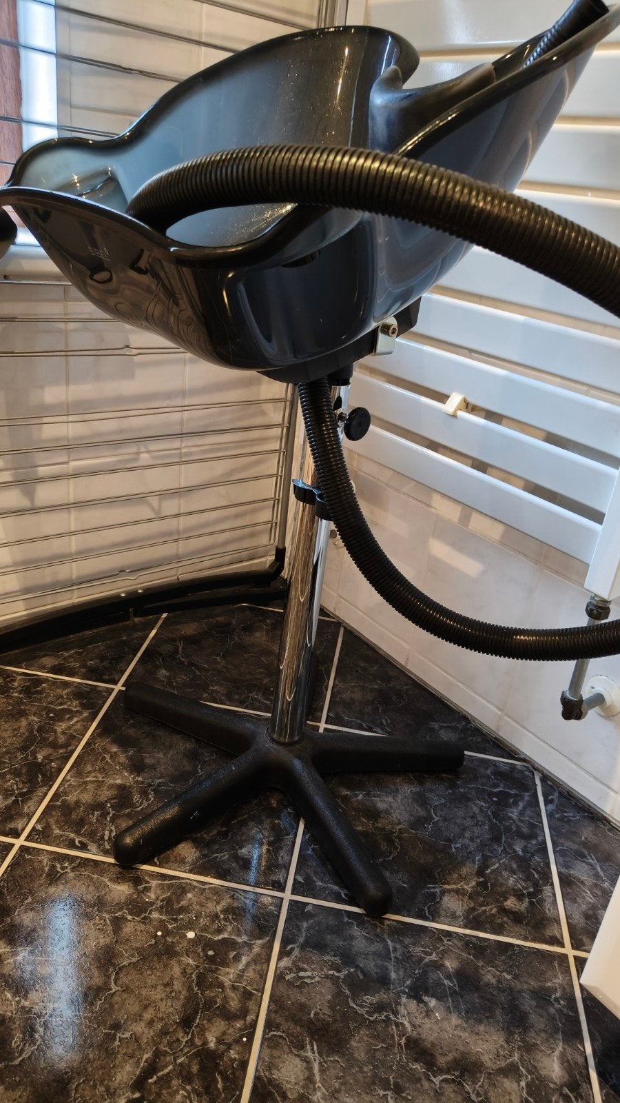 Mobiele kapper wasbak Sibel Angels Bay + deuschkop 140cm, Ophalen, Nieuw, Zwart, Eén
